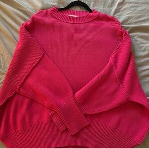 Women's Pink Sweater - Very Oversized